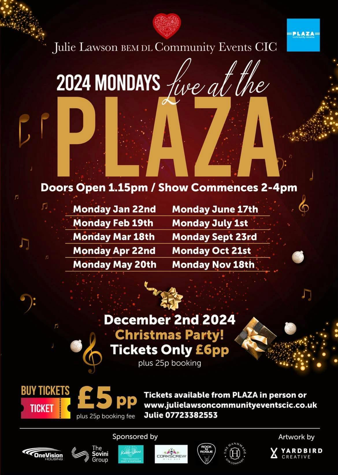 Live at the Plaza 2024 Plaza Cinema