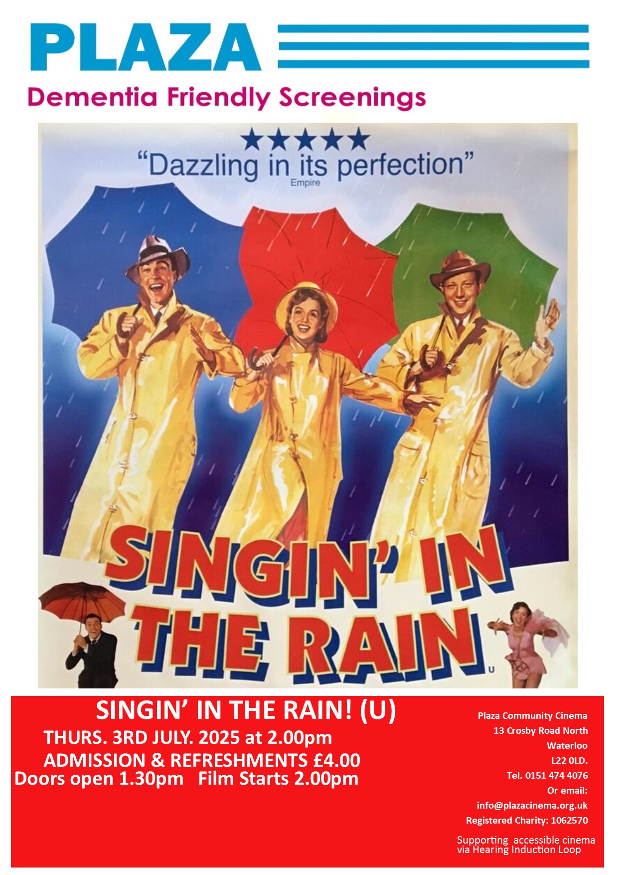 Dementia Friendly Screening - Singin' in the Rain