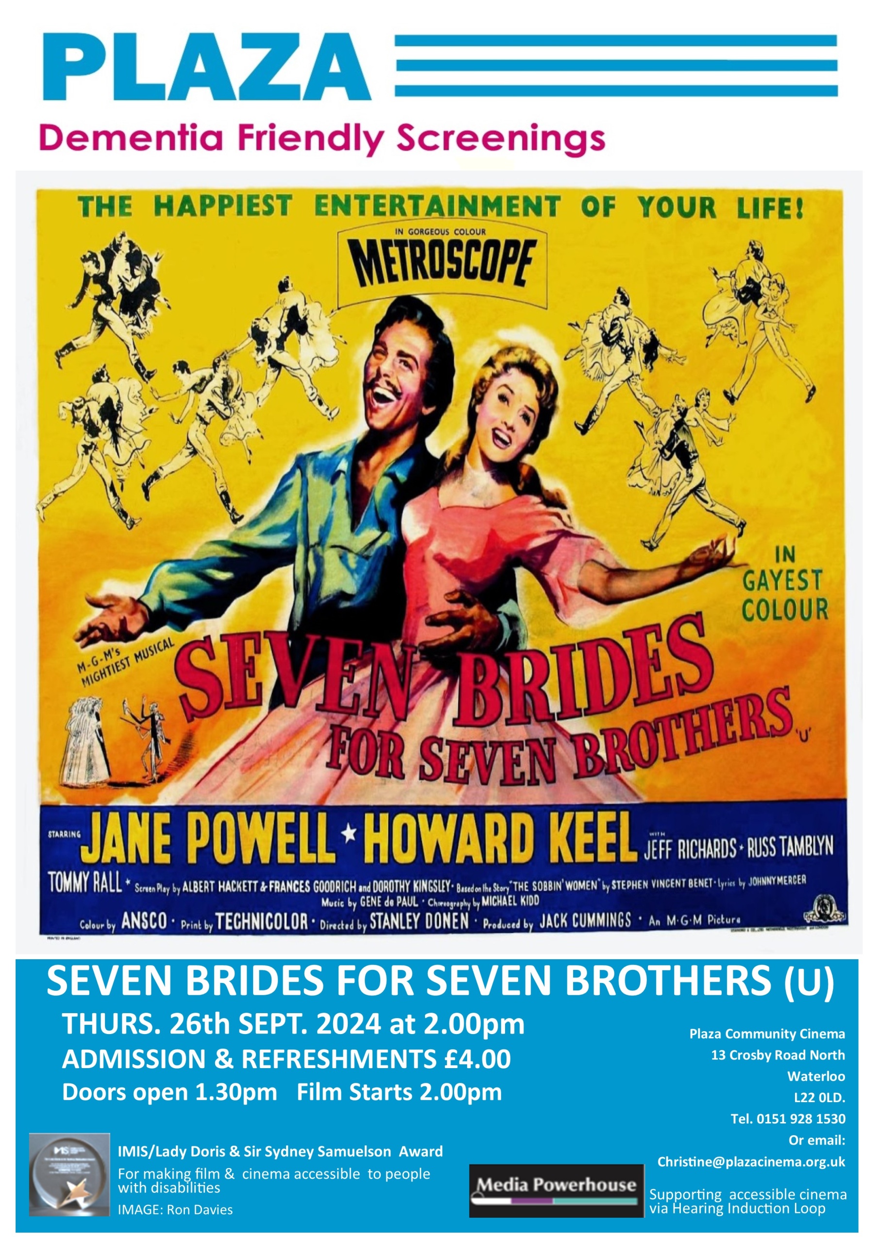 Dementia Friendly - Seven Brides for Seven Brothers