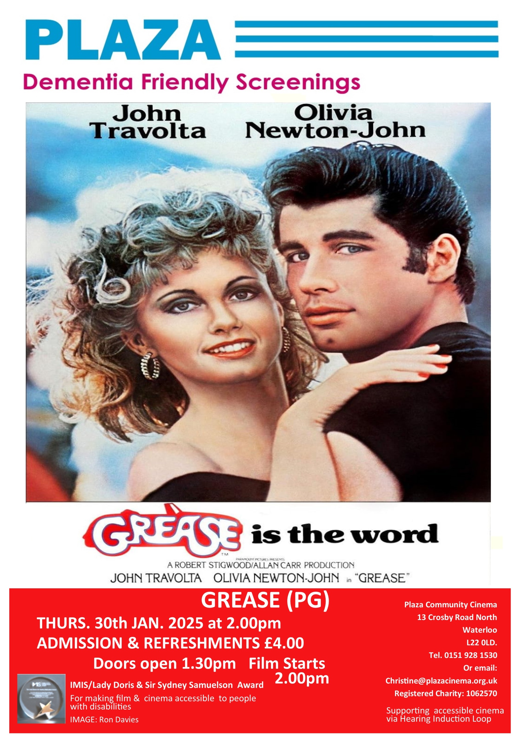 Dementia Friendly Screening - Grease