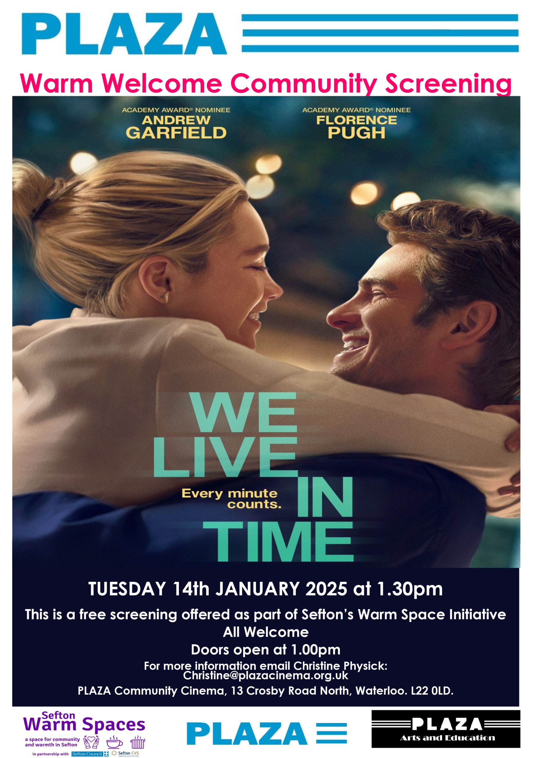Warm Welcome Screening | We Live in Time